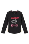Meisjes Longsleeve van Quapi in de kleur Dark Grey in maat 134/140.