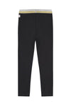 Meisjes Legging van Quapi in de kleur Dark Grey in maat 134/140.