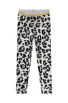 Meisjes Legging van Quapi in de kleur Dark Grey in maat 134/140.