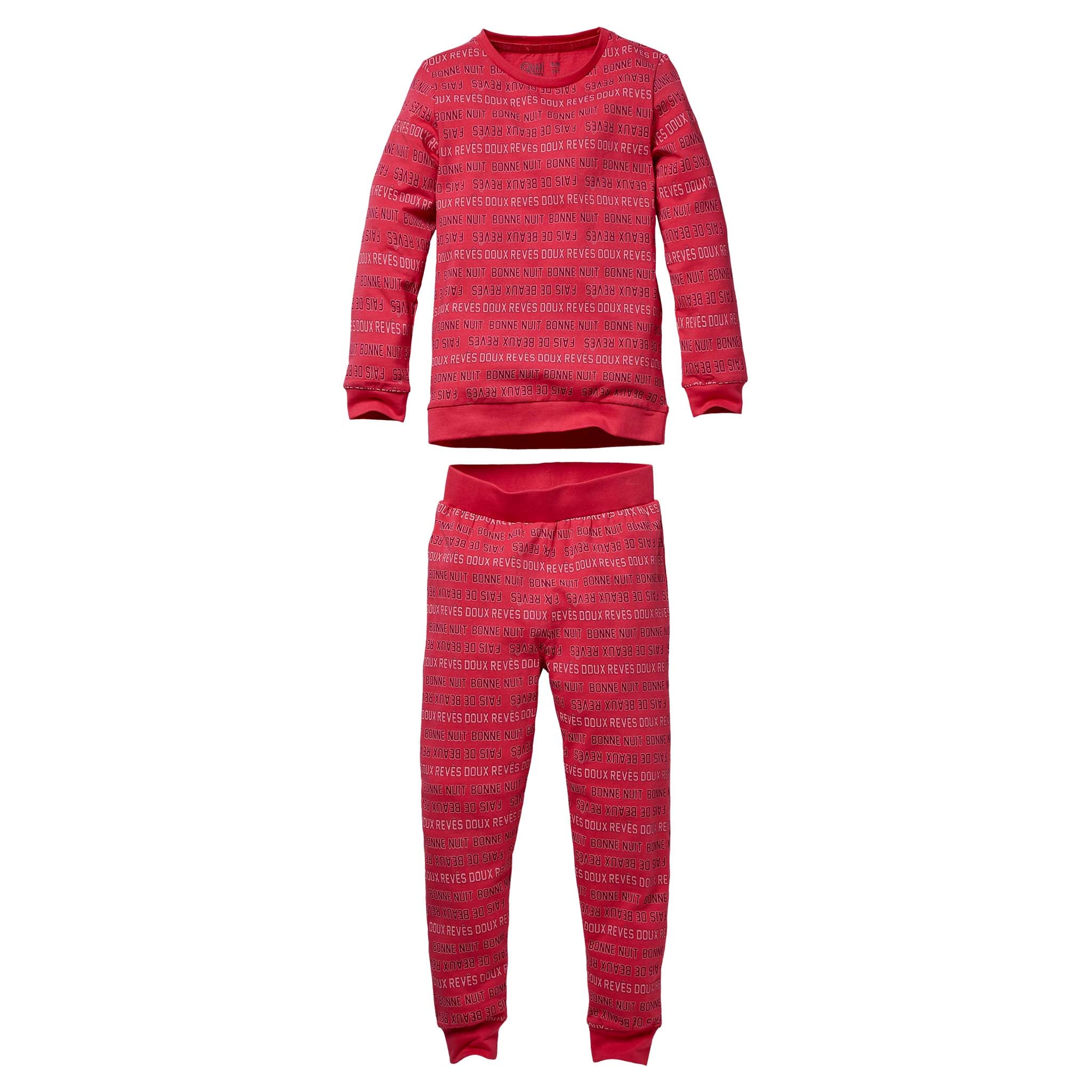 Quapi Pyjama Puck W200 AOP Hot Pink Text2