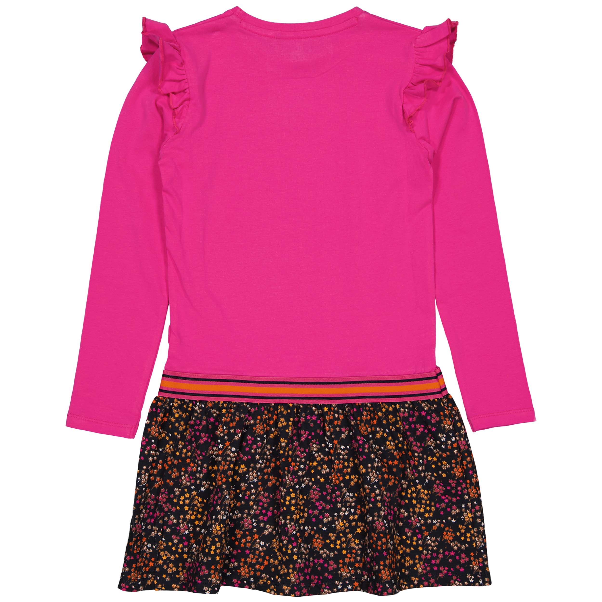 Meisjes Dress RAISAW221 van Quapi in de kleur Pink Magenta in maat 98-104.
