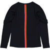 Meisjes Longsleeve REBELLEW221 van Quapi in de kleur Blue Dark in maat 98-104.