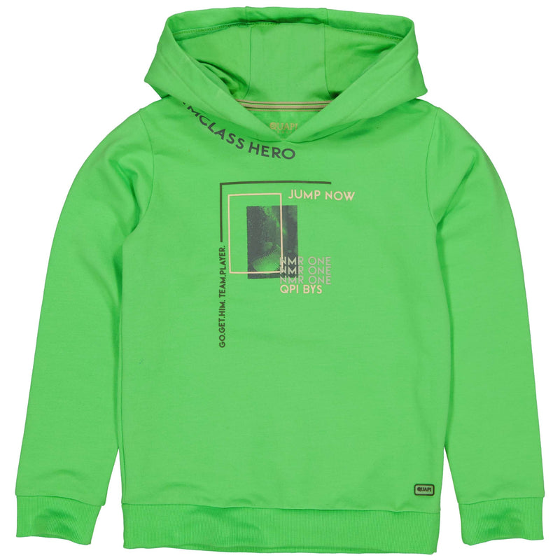 Jongens Sweater RENSW221 van Quapi in de kleur Green Apple in maat 98-104.