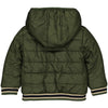 Meisjes Jacket RICKW220 van Quapi in de kleur AOP Green Wood Grunge in maat 98-104.