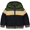 Meisjes Jacket RICKW220 van Quapi in de kleur AOP Green Wood Grunge in maat 98-104.