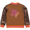 Meisjes Jacket RICKYW221 van Quapi in de kleur Brown Fudge in maat 98-104.