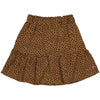 Meisjes Skirt RIONAW221 van Quapi in de kleur AOP Brown Fudge Dot in maat 98-104.