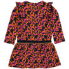 Meisjes Dress SAARW221 van Quapi in de kleur AOP Blue Dark Flower in maat 86.