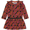 Meisjes Dress SAARW221 van Quapi in de kleur AOP Blue Dark Flower in maat 86.