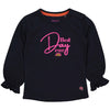 Meisjes Longsleeve SASKIAW221 van Quapi in de kleur Blue Dark in maat 86.