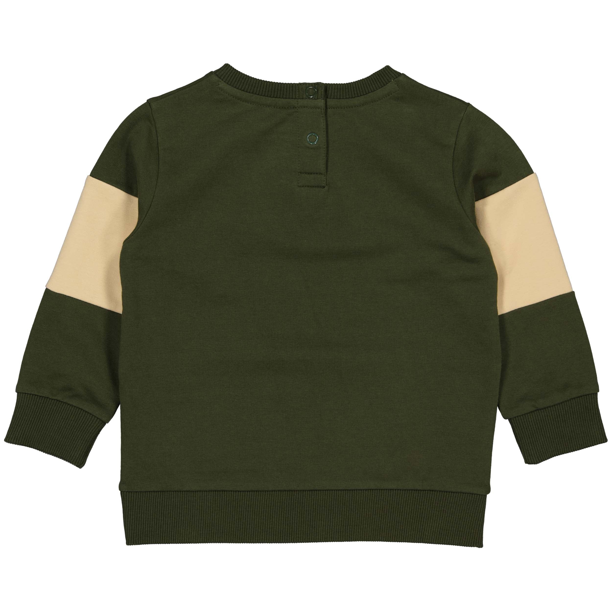 Jongens Sweater SEPPW221 van Quapi in de kleur Green Wood in maat 86.