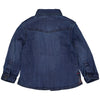 Jongens Shirt STEFANW221 van Quapi in de kleur Blue Dark Denim in maat 86.