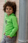 Jongens Sweater RENSW221 van Quapi in de kleur Green Apple in maat 98-104.