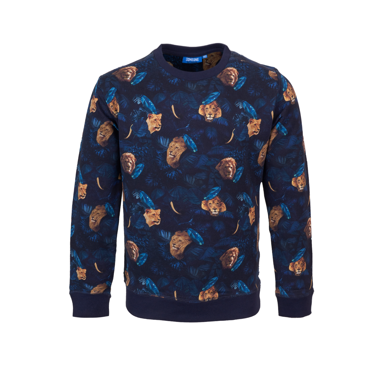 Someone Sweater Long Sleeves Someone Navy