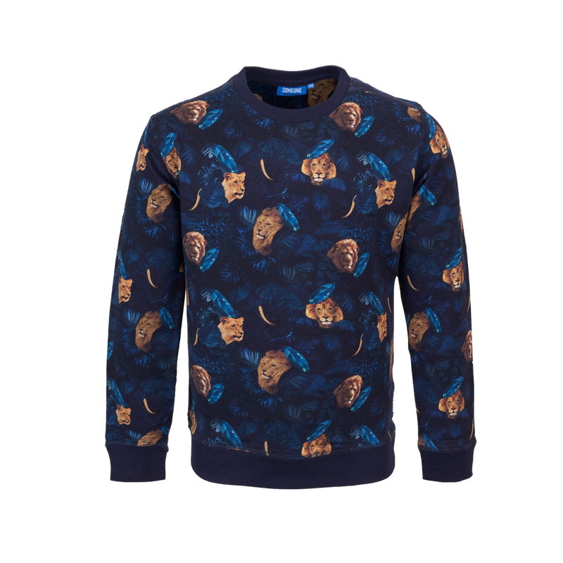 Someone Sweater Long Sleeves Someone Navy