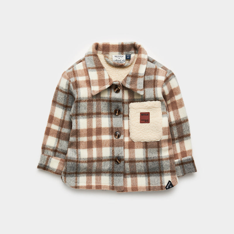 Jongens F Jacket Boris cloud van Retour in de kleur cloud in maat 104.
