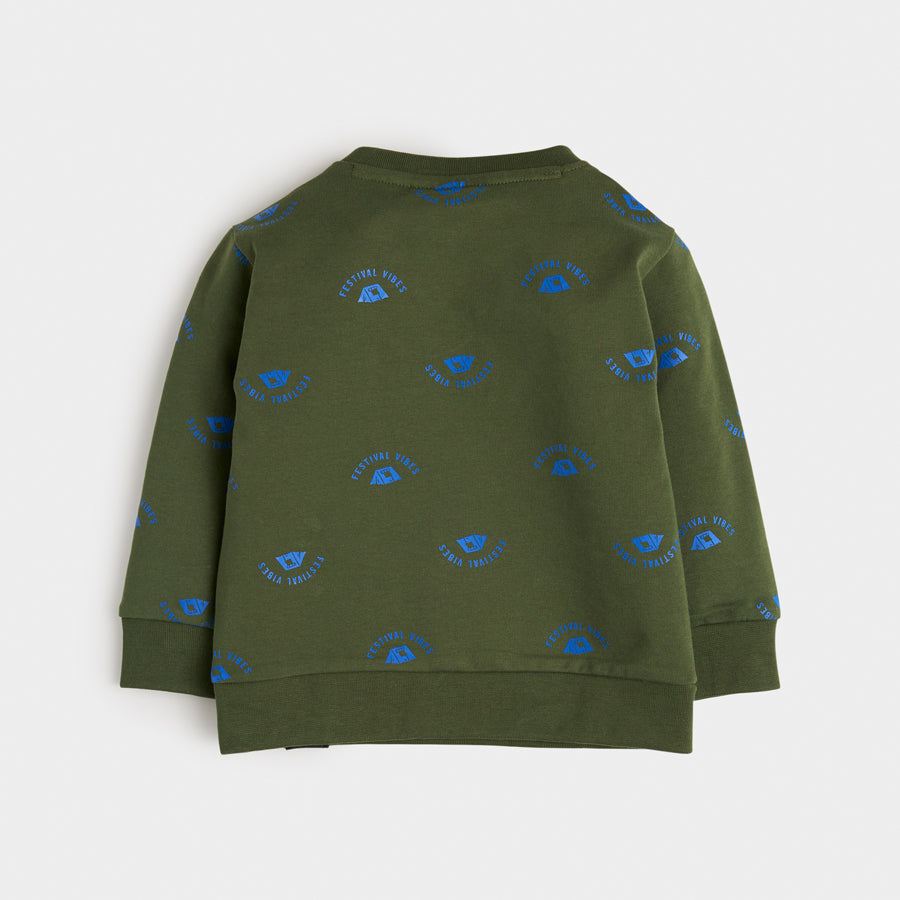 Retour Sweater Goof moss green