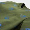 Jongens Sweater Goof moss green van Retour in de kleur moss green in maat 104.