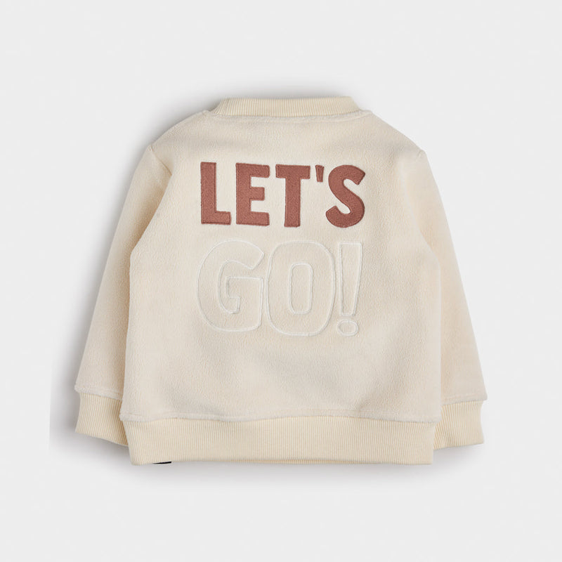 Jongens Sweater Ted cloud van Retour in de kleur cloud in maat 104.