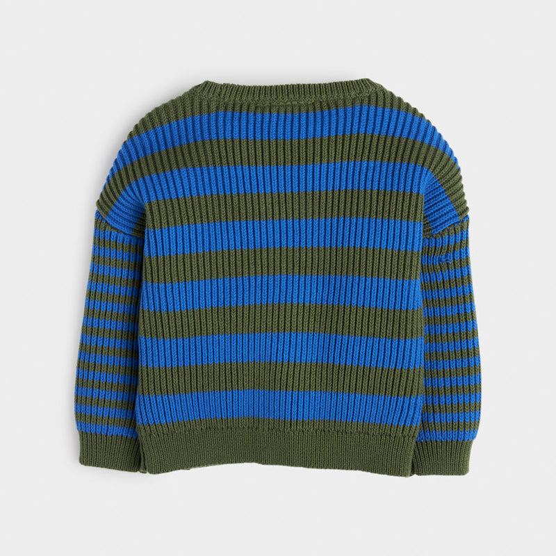 Jongens Knitwear Julius moss green van Retour in de kleur moss green in maat 104.