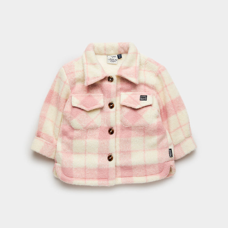 Meisjes F Jacket Heike old pink van Retour in de kleur old pink in maat 104.