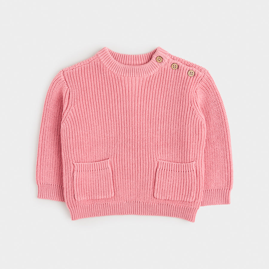 Meisjes Knitwear Mendy old pink van Retour in de kleur old pink in maat 104.