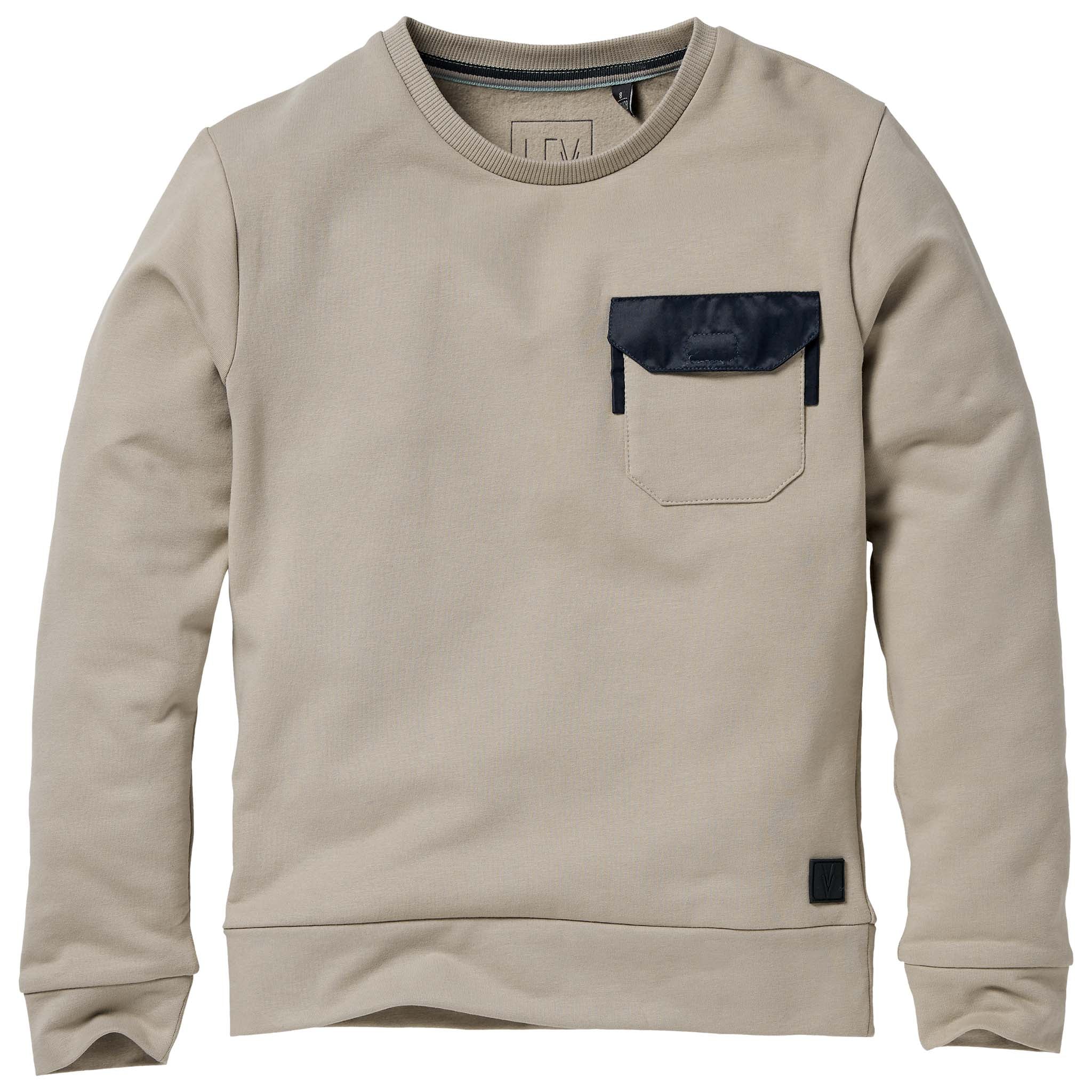 Jongens Sweater REMCO W211 van LEVV in de kleur Grey Light in maat 176.