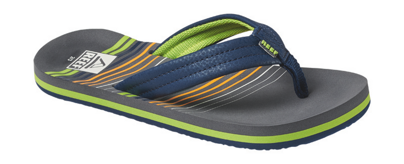 jongens KIDS AHI STRIPE GREEN van Reef in de kleur Groen in maat 37, 38.