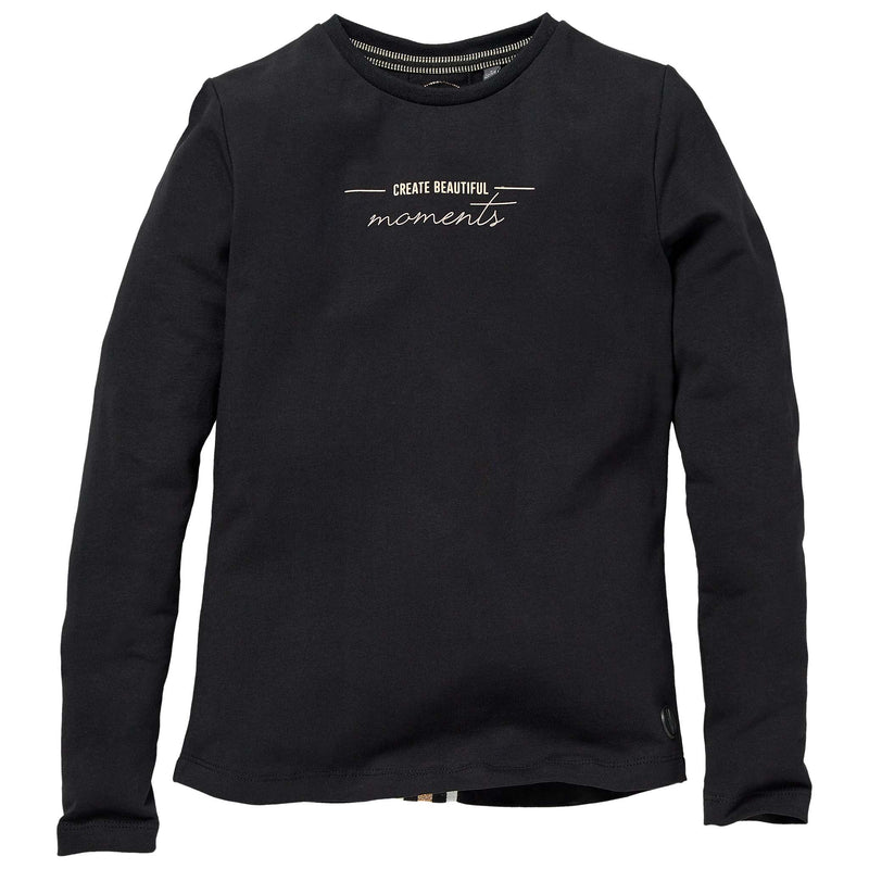 Meisjes Longsleeve RICKIE W211 van LEVV in de kleur Black in maat 176.