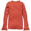Meisjes Longsleeve RIENKE W212 van LEVV in de kleur Terra in maat 176.