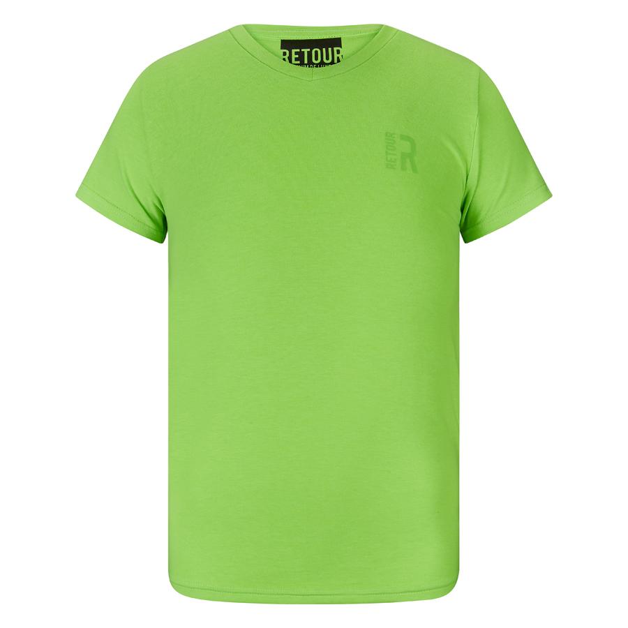 Jongens T-shirt Sean van Retour Jeans in de kleur Neon Green in maat 134/140.
