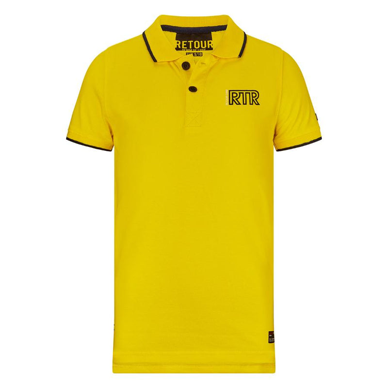 Jongens Polo korte mouw Lucas van Retour Jeans in de kleur Dark Navy in maat 134/140.