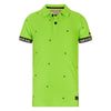 Jongens Polo korte mouw Gustav van Retour Jeans in de kleur Neon Green in maat 134/140.