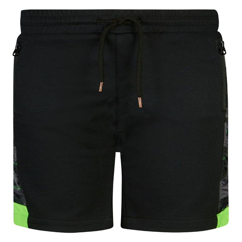 Jongens Sweat short Victor van Retour Jeans in de kleur Black in maat 134/140.