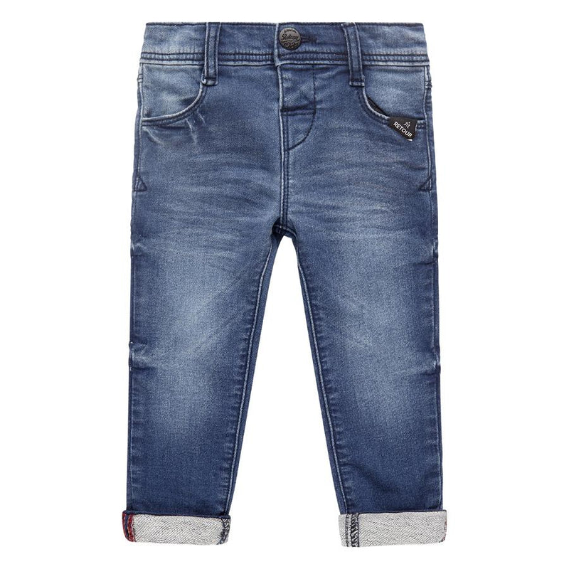 Jongens Jeans Sandro van RETOUR in de kleur light grey denim in maat 86.