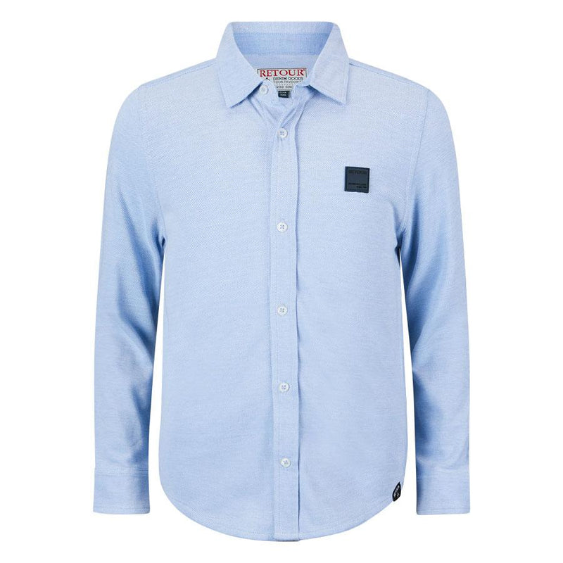 Jongens Blouse Keith van RETOUR in de kleur light blue in maat 170/176.