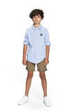 Jongens Blouse Keith van RETOUR in de kleur light blue in maat 170/176.
