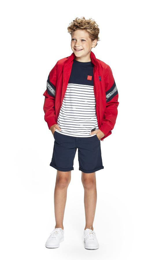 Jongens Jacket Andrew van RETOUR in de kleur red in maat 158/164.
