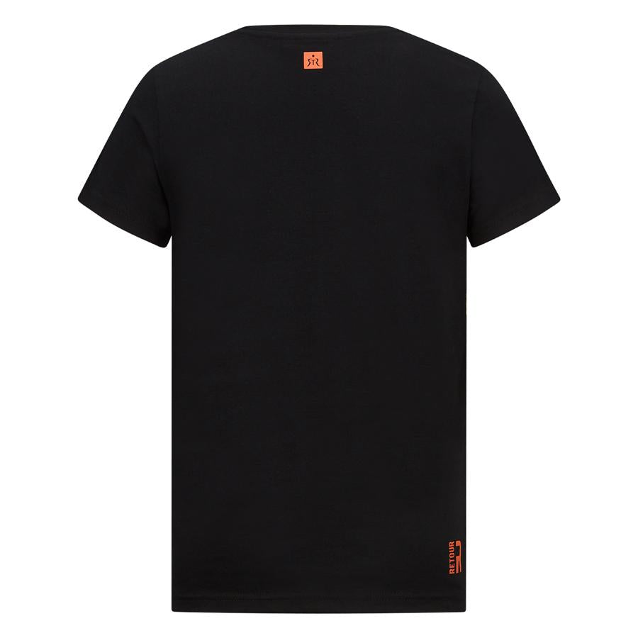 Jongens T-shirt Harvey van Retour in de kleur black in maat 158/164.