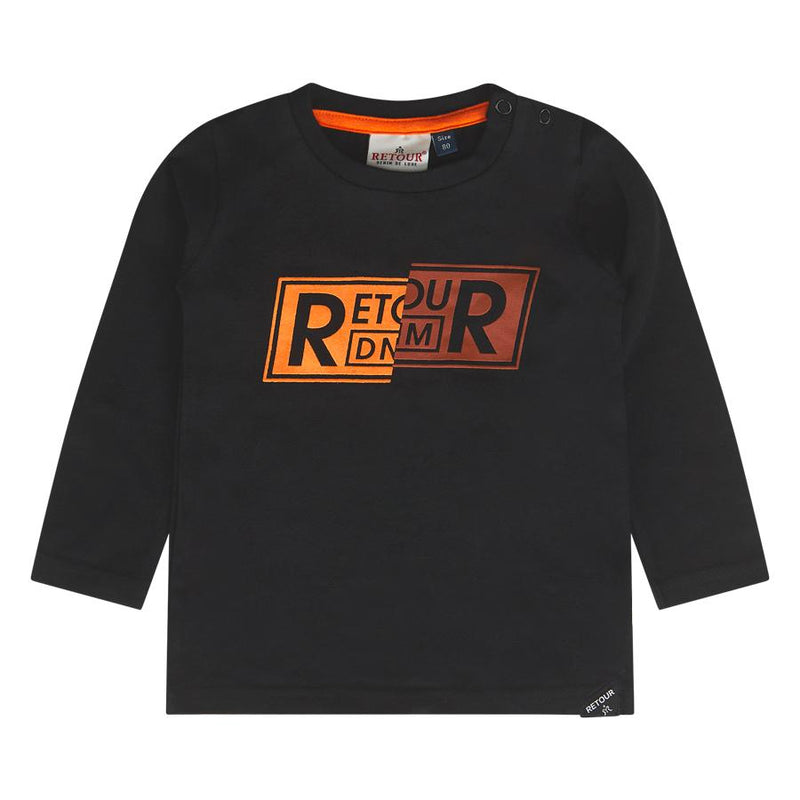 Jongens Longsleeve Rio van Retour in de kleur black in maat 86.