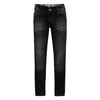 Jongens Spijkerbroek Robby super skinny fit van Retour in de kleur black denim in maat 176.