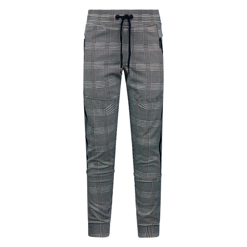 Jongens Sweat pants Valentino check van Retour in de kleur black in maat 158/164.