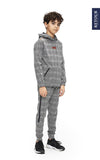 Jongens Sweat pants Valentino check van Retour in de kleur black in maat 158/164.