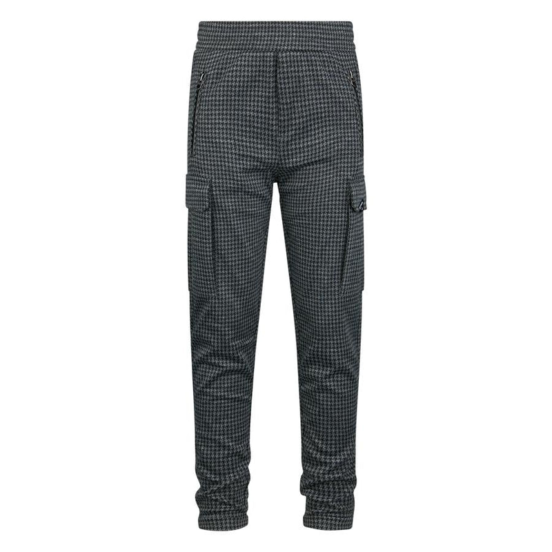 Jongens Sweat pants Joshua check van Retour in de kleur antra melange in maat 158/164.