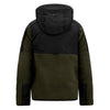 Jongens Borgvest Guy van Retour in de kleur deep olive in maat 122/128.