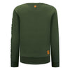 Jongens Sweater crewneck Sef van Retour in de kleur deep olive in maat 158/164.