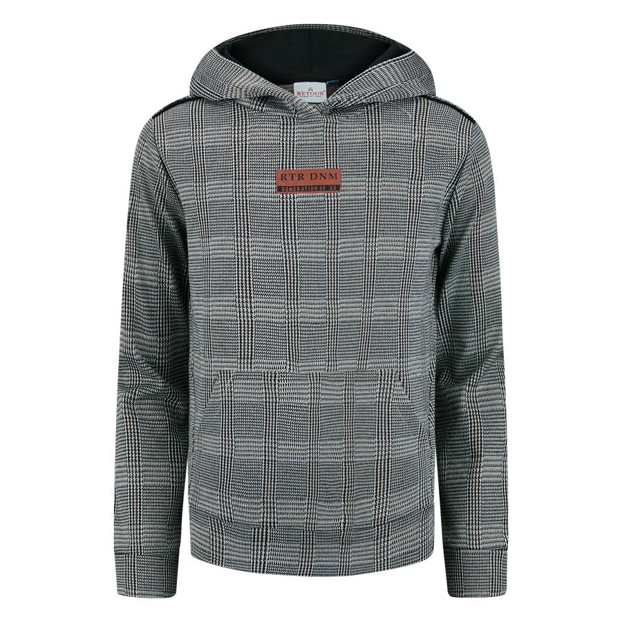 Retour Hooded sweater check Jelle