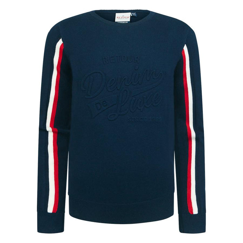 Jongens Pullover Storm van Retour in de kleur dark navy in maat 158/164.