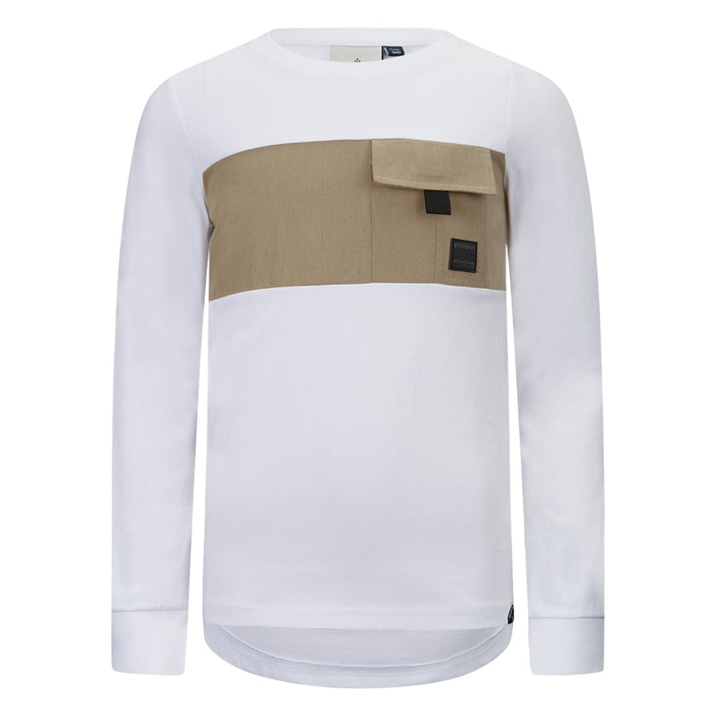 Jongens Longsleeve Gavin  van Retour in de kleur White in maat 158/164.