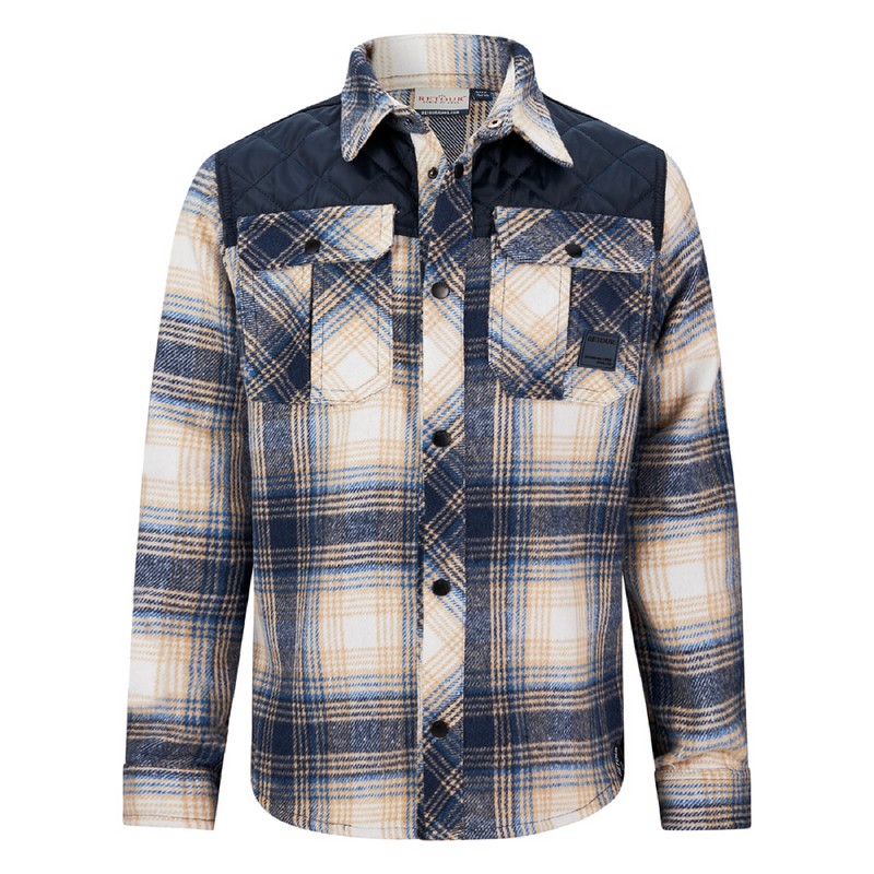 Retour Shirt check Mathew dark navy